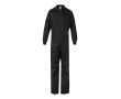 Combinaison de travail coton polyester fermeture éclair 200 g/m² couleur noir