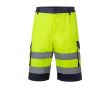 Bermuda de travail couleurs vives élément réfléchissant 210 g/m²  couleur jaune