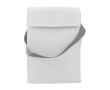 Sac isotherme en polyester avec fermeture supérieure en velcro couleur blanc