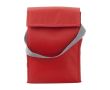 Sac isotherme en polyester avec fermeture supérieure en velcro couleur rouge
