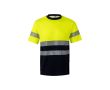 T-shirt de travail bicolore en piqué coton et polyester 150 g/m²  couleur jaune