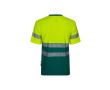 T-shirt de travail bicolore piqué de coton et polyester 150 g/m² couleur vert
