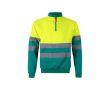 Pull de travail en polyester avec tissu polaire 300 g/m² couleur vert