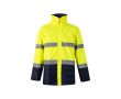 Parka de travail grande taille haute visibilité 190 g/m²  couleur jaune