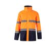 Parka de travail grande taille haute visibilité 190 g/m²  couleur orange