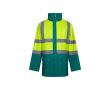 Parka de travail 4 en 1 en polyester enduit PU 180 g/m²  couleur vert