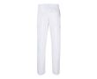 Pantalon en coton et polyester avec taille élastique 190 g/m²  couleur blanc