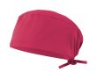 Bonnet sanitaire en sergé polyester et coton 190 g/m² couleur rose
