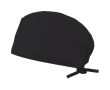 Bonnet sanitaire en sergé polyester et coton 190 g/m² couleur noir