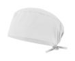 Bonnet sanitaire en sergé polyester et coton 190 g/m² couleur blanc