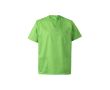 Tunique en sergé à manches courtes polyester et coton 190 g/m²  couleur vert lime