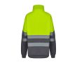 Pull polaire grande taille polyester avec col montant 300 g/m²  couleur jaune