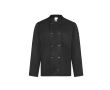 Veste de cuisine à manches longues, double boutonnage 190 g/m² Velilla couleur noir