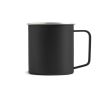 Tasse en acier inoxydable recyclé au design moderne avec anse, 400 ml couleur noir