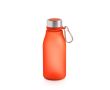 Gourde en plastique recyclé finition mate avec mousqueton, 350 ml couleur rouge
