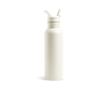 Bouteille thermos en inox avec anse fixe et paille pliable 500ml couleur beige