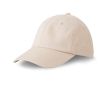 Casquette de baseball souple à 6 panneaux en coton 250 g/m2 couleur beige