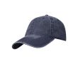 Casquette décontractée effet délavé en coton recyclé 245 g/m² couleur bleu marine