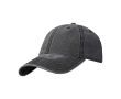 Casquette décontractée effet délavé en coton recyclé 245 g/m² couleur noir