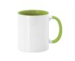 Tasse en céramique avec anse et intérieur coloré, 350 ml Sublim Color couleur vert clair