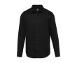 Chemise homme en sergé de coton à manches longues 185 g/m² Elevate couleur noir