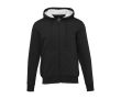 Sweat unisexe, coton recyclé et polyester avec doublure sherpa Elevate couleur noir