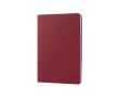 Carnet A5 à couverture en carton avec pages lignées couleur crème couleur bordeaux