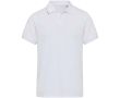 Polo unisexe manches courtes coton mélangé 220 g/m² Elevate couleur blanc