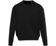 Sweat oversize col rond en coton bio 280 g/m² Elevate couleur noir