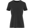 T-shirt femme coton ring-spun manches courtes 160 g/m² Elevate couleur noir