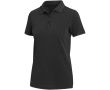 Polo femme manches courtes piqué prélavé 200 g/m² Elevate couleur noir