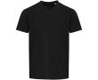 T-shirt unisexe col V manches courtes coton bio 200 g/m² Elevate couleur noir