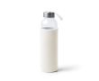 Gourde en verre avec housse en néoprène et sangle de transport 500ml couleur blanc