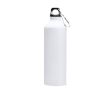 Bouteille en aluminium de grande taille avec mousqueton 800ml couleur blanc