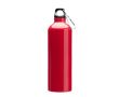 Bouteille en aluminium de grande taille avec mousqueton 800ml couleur rouge