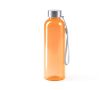 Gourde en RPET avec corps translucide et sangle de transport 600ml couleur orange