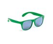 Lunettes de soleil coloris mats avec verres noirs translucides couleur vert