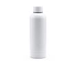 Bouteille isotherme en acier inoxydable avec finition brillante 550ml couleur blanc