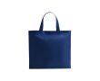 Sac non-tissé personnalisé anses courtes colorées 80 g/m2 Bazaar Short couleur bleu marine