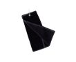 Serviette en coton absorbante avec mousqueton de transport 40x50 cm couleur noir