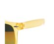 Lunettes de soleil en couleurs translucides et avec verres miroir couleur jaune
