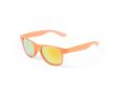 Lunettes de soleil en couleurs translucides et avec verres miroir couleur orange