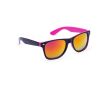 Lunettes de soleil avec monture bicolore et verres effet miroir couleur fuchsia