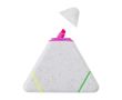 Marqueur triangulaire en paille de blé avec 3 couleurs différentes couleur multicolore