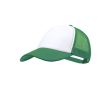 Casquette trucker en polyester 5 panneaux avec fermeture ajustable couleur vert