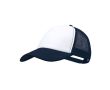 Casquette trucker en polyester 5 panneaux avec fermeture ajustable couleur bleu marine