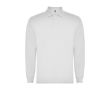 Polo à manches longues 220 g/m² Roly Direct Carpe  couleur blanc