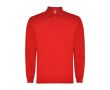 Polo à manches longues 220 g/m² Roly Direct Carpe  couleur rouge