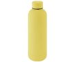 Gourde à double paroi en acier inox avec finition en caoutchouc 500 ml couleur jaune