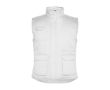Gilet de travail en polyester et coton 200 g/m² Roly Almanzor couleur blanc
